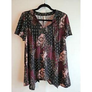 Per Seption Concepts Asymmetrical Hem Blouse - Size L